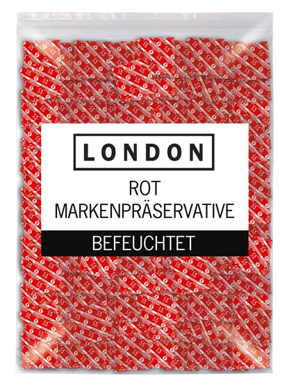 London Kondome ROT 100 & 1000 Stück – Diskret & Schnell