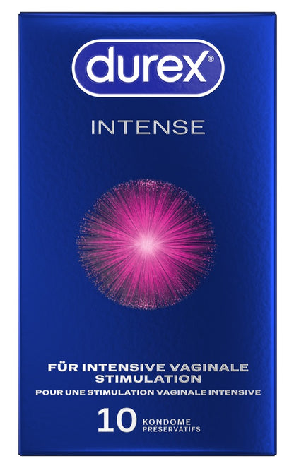Durex Intense Orgasmic Kondome 10 / 22 Stück | Gerippt Genoppt