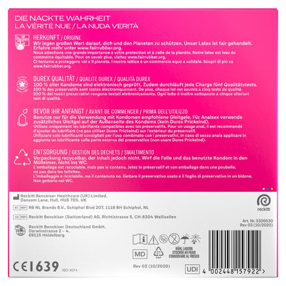 Durex Pleasure Me Kondome 40 Stück, genoppt & gerippt, extra stimulierend