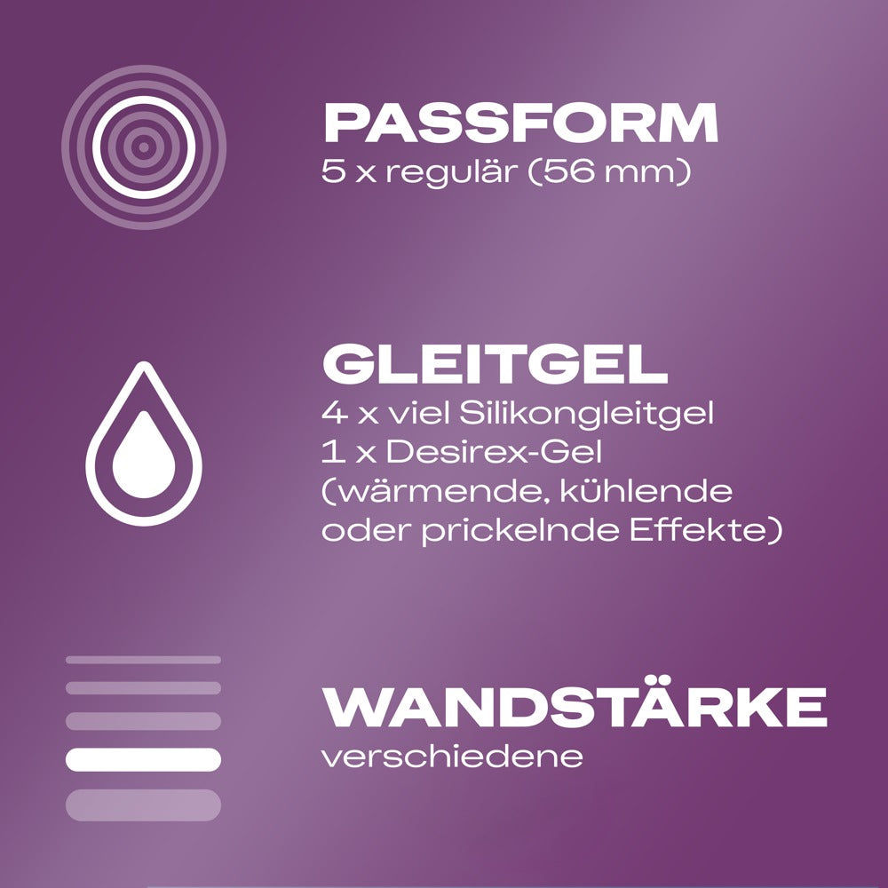 Durex Love Mix 5 Sorten Kondome | Vorteilspack 18 / 40 Stück | Mischpackung