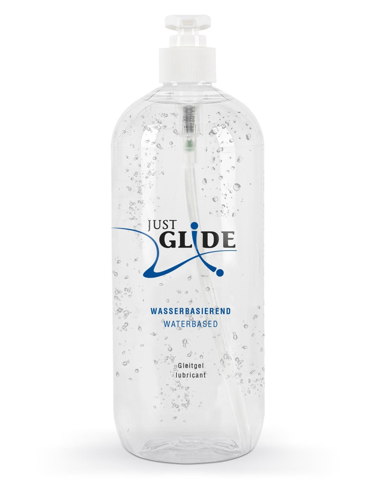 Just Glide Gleitgel Wasserbasiert | Vegan | Für Kondome & Toys | 50–1000ml