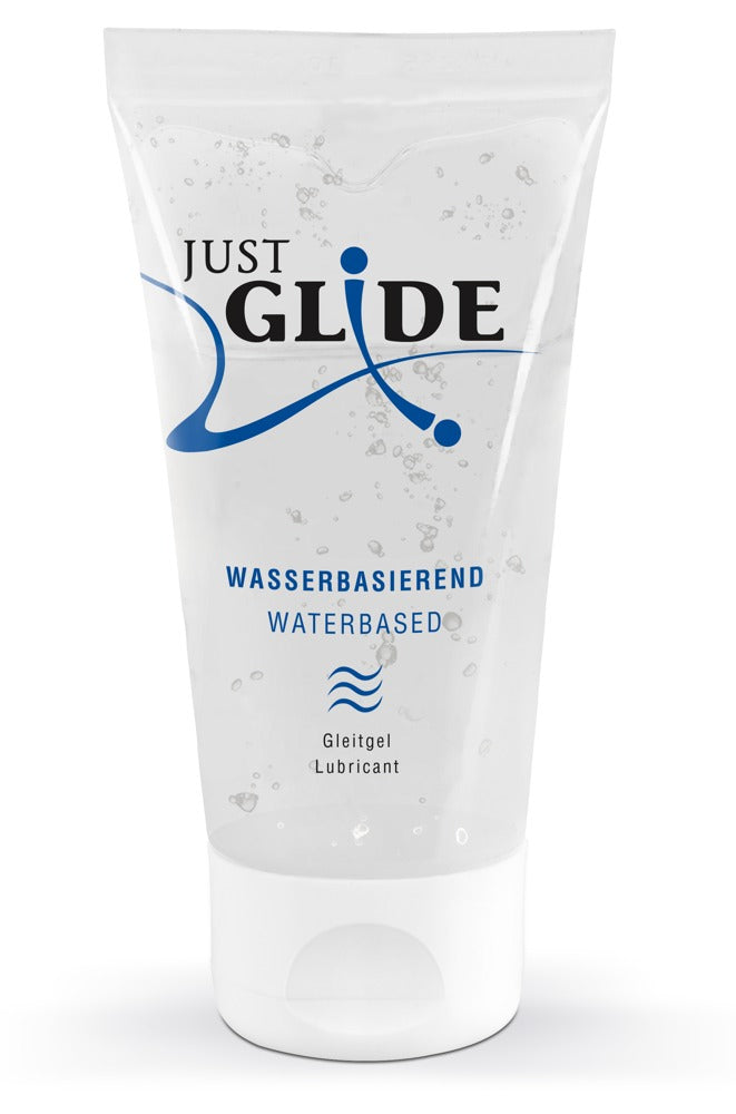 Just Glide Gleitgel Wasserbasiert | Vegan | Für Kondome & Toys | 50–1000ml