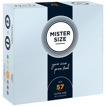 Mister Size Kondome 36Stk Größen 47 49 53 57 60 64 69 mm perfekter Sitz diskret