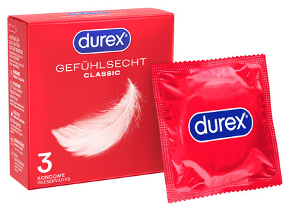 Durex Gefühlsecht Kondome Extra Dünn Original | 3-144 Stück | Diskreter Versand