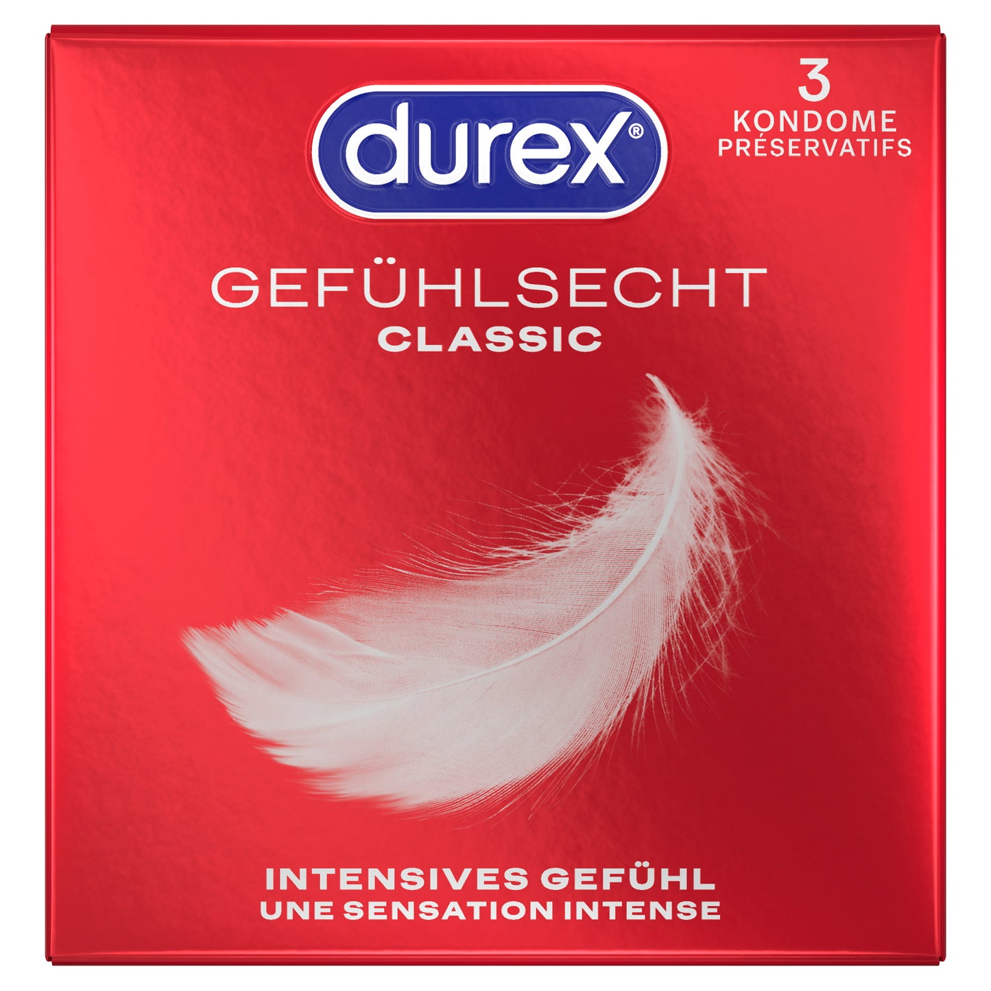 Durex Gefühlsecht Kondome Extra Dünn Original | 3-144 Stück | Diskreter Versand