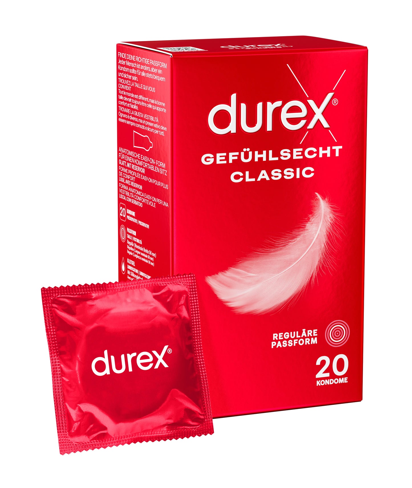 Durex Gefühlsecht Kondome Extra Dünn Original | 3-144 Stück | Diskreter Versand